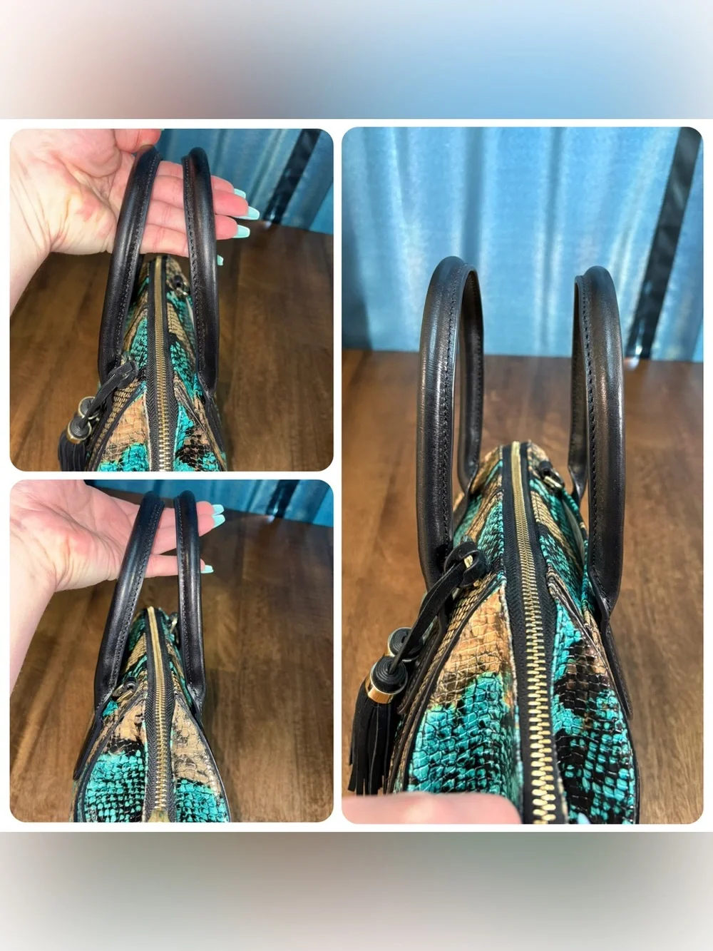 Brahmin GUC Mini Camila - Bird of Paradise Frontera - Suede Tassels - Wing Sides